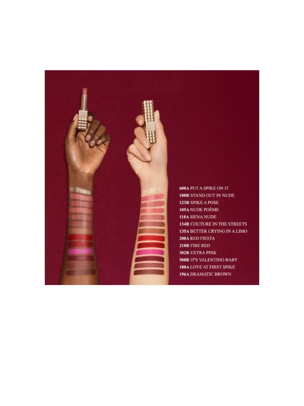 New Valentino Rockstud Satin Lipstick — Couture in the Streets